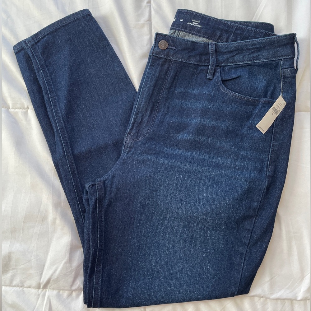 NWT Old Navy High-Rise WOW Super Skinny Jeans